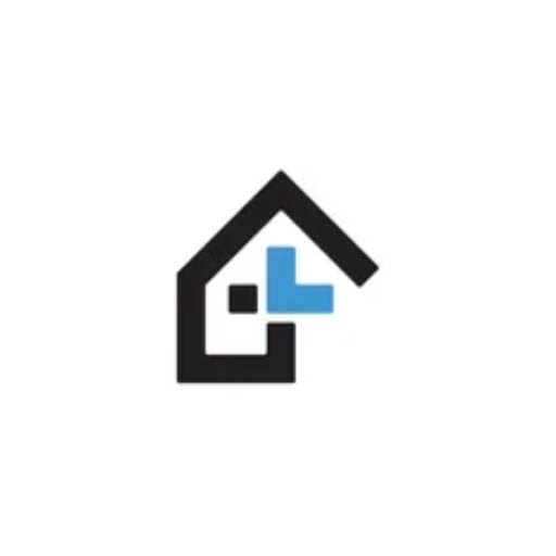 Abstract house-shaped logo