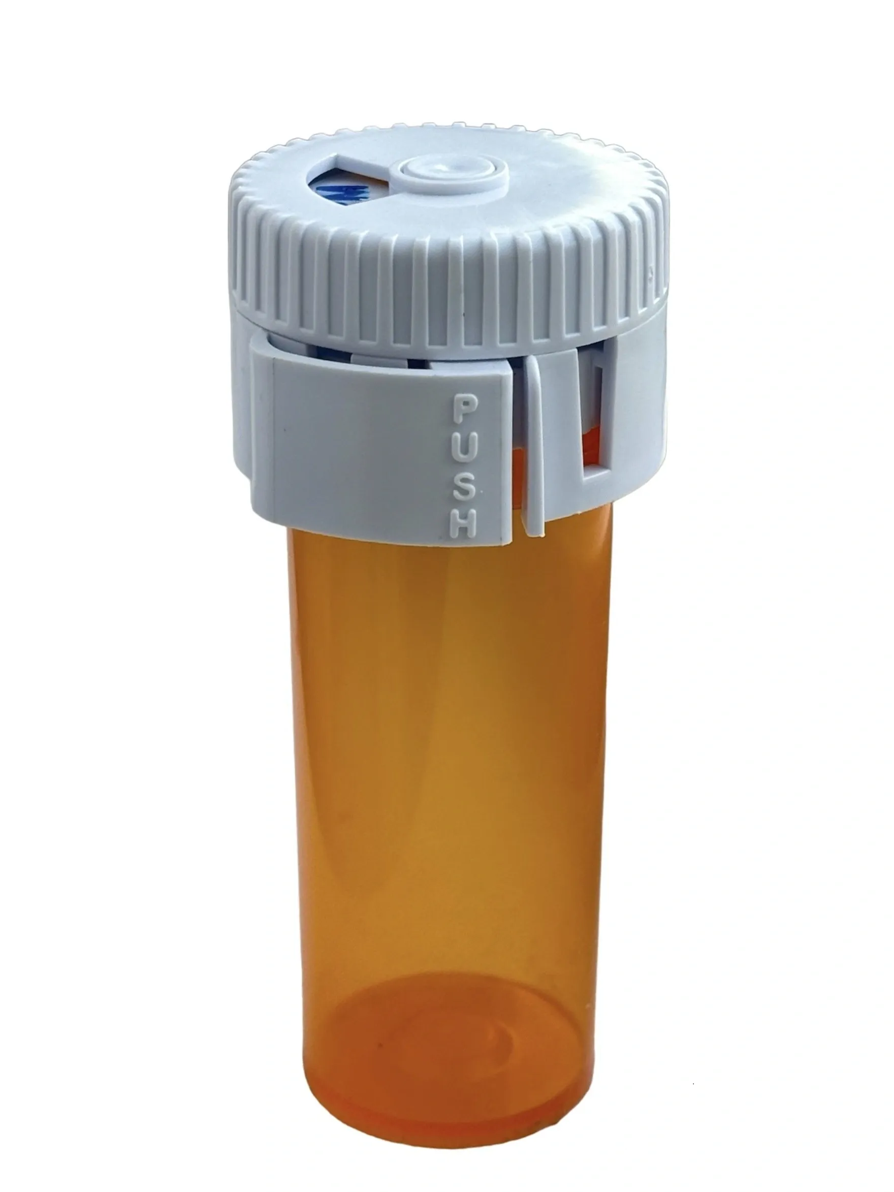 Orange prescription medication bottle